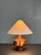 Wood Mid-Century English Teak Table Lamp with Geometric Wood Inlay, 1955 For Sale - Image 7 of 13
