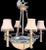 A beautiful 10 light British Colonial 10 light chandelier. The chandelier features 3 lights in the center, 1 light on the...