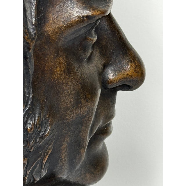 Bronze Historic Scottish 19th Century Bronze Sculpture Bust of Thomas Guthrie Philanthropist For Sale - Image 8 of 11