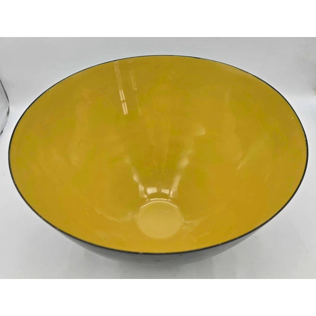 Krenit Mid 20th Century Danish Chartreuse Krenit Bowl Designed by Herbert Krenchel For Sale - Image 4 of 8