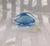 Contemporary 1970s Turquoise Blue Art Glass Perfume Bottle For Sale - Image 3 of 4