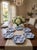 Ceramic Italian Les Ottomans Hand-Painted Blue Coral Oyster Plates - Set of 6 For Sale - Image 7 of 8