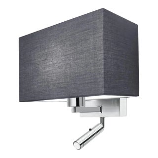 Gotham Lighting Polished Chrome Led Focus Reading Light With Shade For Sale