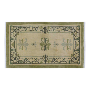 Vintage Chinese Art Deco Knotted Wool Rug, 4'x6'9''
