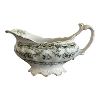 Antique "King Edward" Semi-Porcelain Gravy Boat For Sale