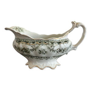 Antique "King Edward" Semi-Porcelain Gravy Boat