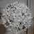 Mid 20th Century Waldorf Astoria Round Crystal Satin Nickel Chandelier For Sale - Image 10 of 11