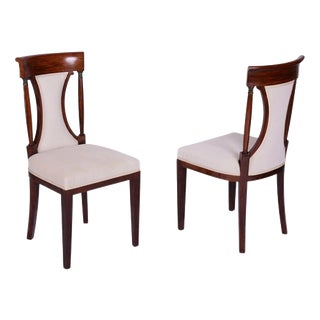 Art Deco Chairs in Oak, France, 1920s, Set of 2 For Sale