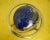 Quality Stone Inlaid Globe on Brass Stand For Sale - Image 4 of 9