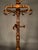 Early 19th-century Italian hall tree and coat rack crafted in walnut, originating from the Piedmont region of Italy and...