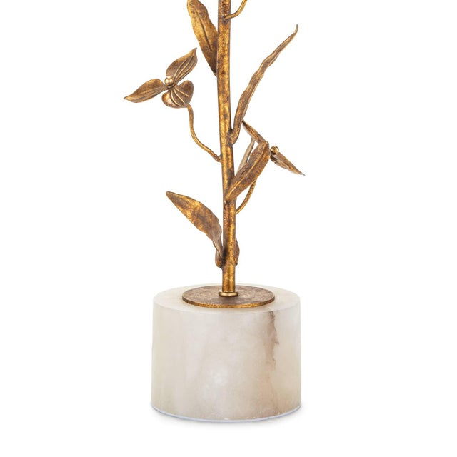 Southern Living Trillium Steel Buffet Lamp, Brass For Sale In Detroit - Image 6 of 8