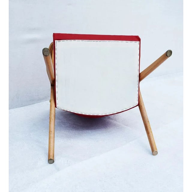 Italian Faggio Armchair, 1960s For Sale - Image 4 of 5