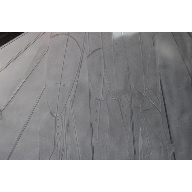 Engraved Glass Slab by Ettore & Andromaca Giorgio for Chirico For Sale - Image 4 of 18