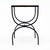 French French Mid-Century Orange Ceramic Tile and Wrought Iron Side Table From Vallauris For Sale - Image 3 of 9