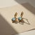 Vintage Inspired Blue Topaz and Colorless Topaz Drop Earrings Silver, Gold, A Pair For Sale - Image 4 of 6