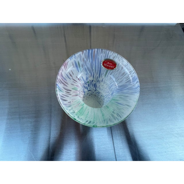 Mid-Century Modern Mid Century Lavorazione Arte Murano Glass Vase For Sale - Image 3 of 4