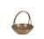 Italian Basket Magazine Rack in Brass, Italy, 1940s For Sale