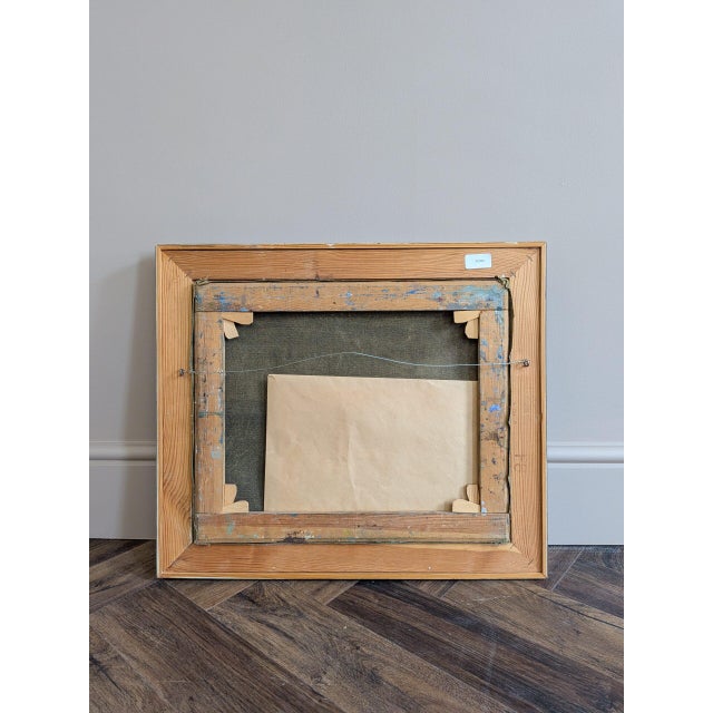 1959 Mid-Century Modern 'A Moment of Quiet' Vintage Swedish Interior Still Life Oil Painting, Framed For Sale - Image 10 of 10