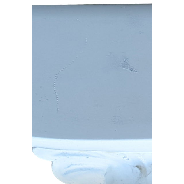 White Vintage White Plaster French Rocaille Shell Decorative Wall Bracket For Sale - Image 8 of 9