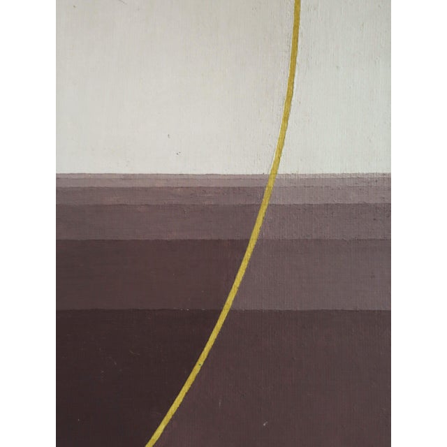 1971 Modernist 'Clocks & Chimes' Vintage Swedish Abstract Oil Painting, Framed For Sale - Image 11 of 12