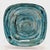 Vintage Bohemian Turquoise Ceramic Wall Plate, 1960s For Sale - Image 12 of 16