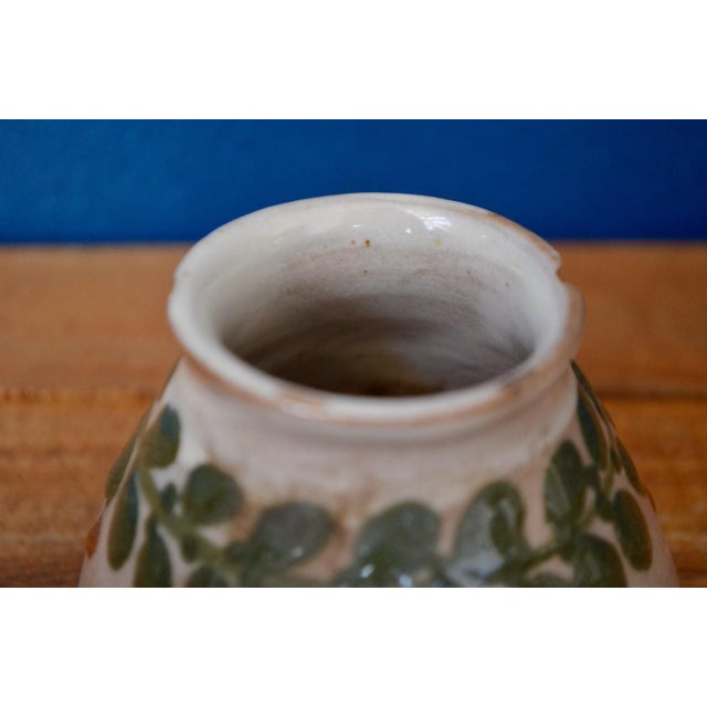 Small Glazed Terracotta Ceramic Vase by Léon Elchinger, 1890s For Sale - Image 5 of 8