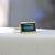 18k Gold Bezel Set Indicolite Tourmaline Ring, Size 7 For Sale - Image 11 of 12