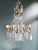 Antique 1900s Art Nouveau Brass Crystal Chandelier For Sale - Image 9 of 12