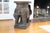 Italian Large Wicker Italian Elephant Table For Sale - Image 3 of 6