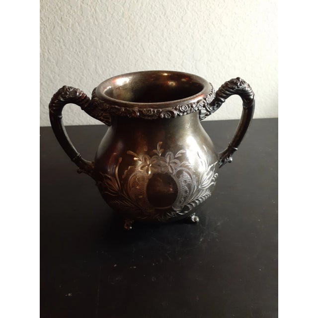 These are EXQUISITE RARE Antique Dated 1924 Ornate Bombay & Co Silver 8" Pedestal Mini Pitcher. Comes with a FREE...