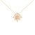 Let your path shimmer with purpose in this luminous compass rose, sculpted in polished 14K yellow gold–plated .925...