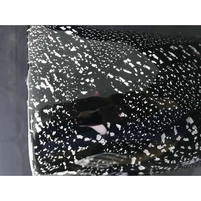 Mid-Century Modern 1980s Italian Vintage Multicolored Murano Glass Vase For Sale - Image 3 of 9