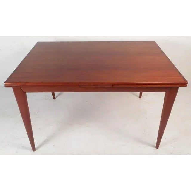 Mid-Century Modern Mid-Century Modern Teak Draw-Leaf Dining Table by Niels Otto Møller For Sale - Image 3 of 6