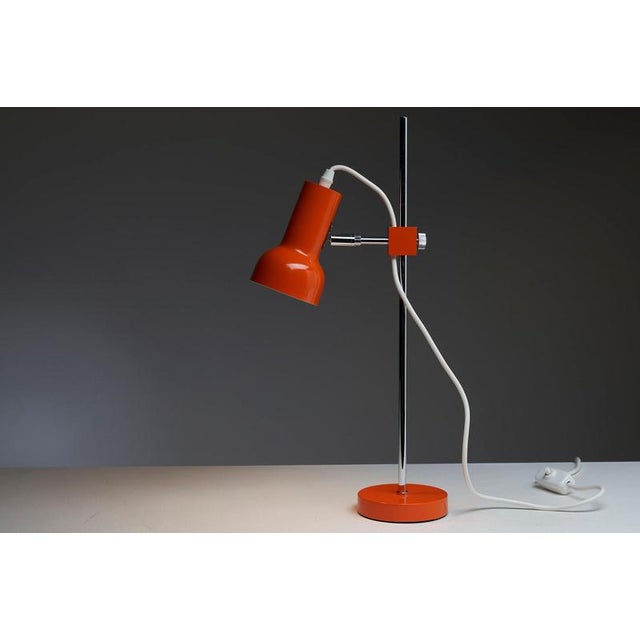 Add a splash of 1970s Pop Art color to your interior with this versatile table lamp, Model 7970, manufactured by Cosack...