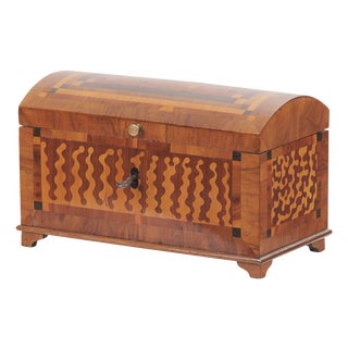 French Box with Brass Knob, 1850s For Sale