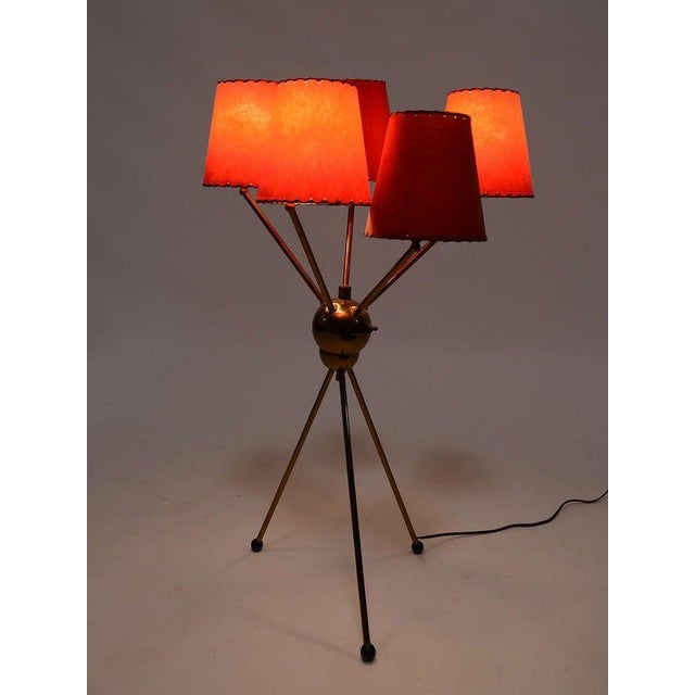 Brass 1950s Sputnik Table Lamp For Sale - Image 9 of 10