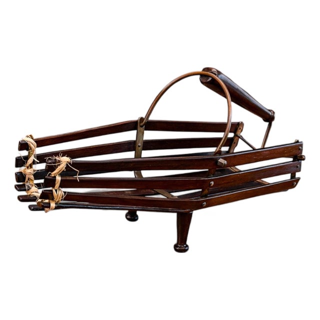 1960s Wine Holder in Rosewood & Metal, Unknown For Sale