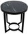 Contemporary NOIR Parker Side Table in Black Metal with Marble For Sale - Image 3 of 6