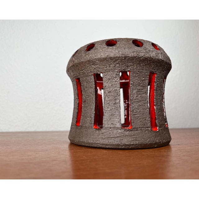 Mid-Century Modern Danish Studio Pottery Candleholder from Lovemose, 1960s For Sale - Image 11 of 18