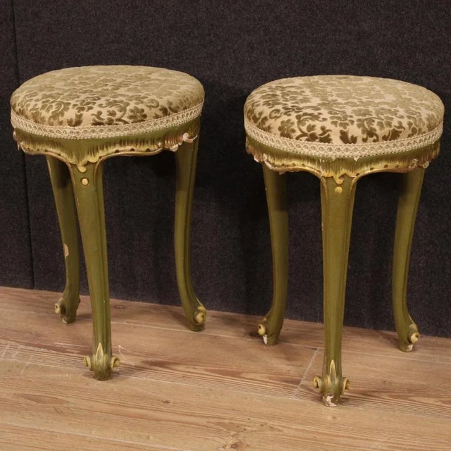 Set of 20th Century Italian Venetian Stools, 1960s For Sale - Image 12 of 13