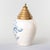 Baroque Dutch Delftware Blue & White Tobacco Jar With Brass Lid, Circa 1800 For Sale - Image 3 of 10