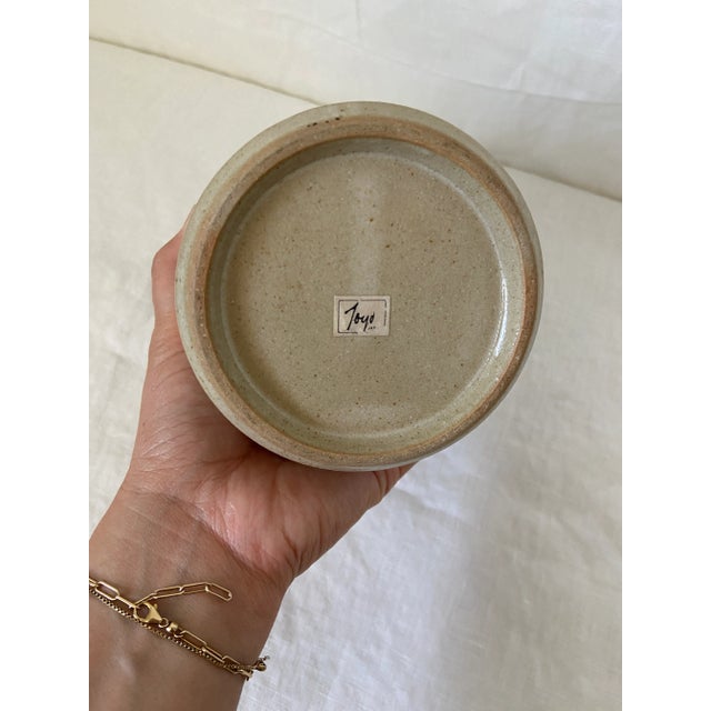 Japanese Late 20th Century Toyo Japan Green Dipped Ceramic Jug For Sale - Image 3 of 5