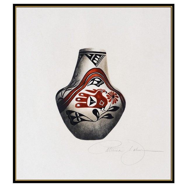 Message us to inquire about custom framing options! (Included for free with every purchase) The artwork here, "Acoma...