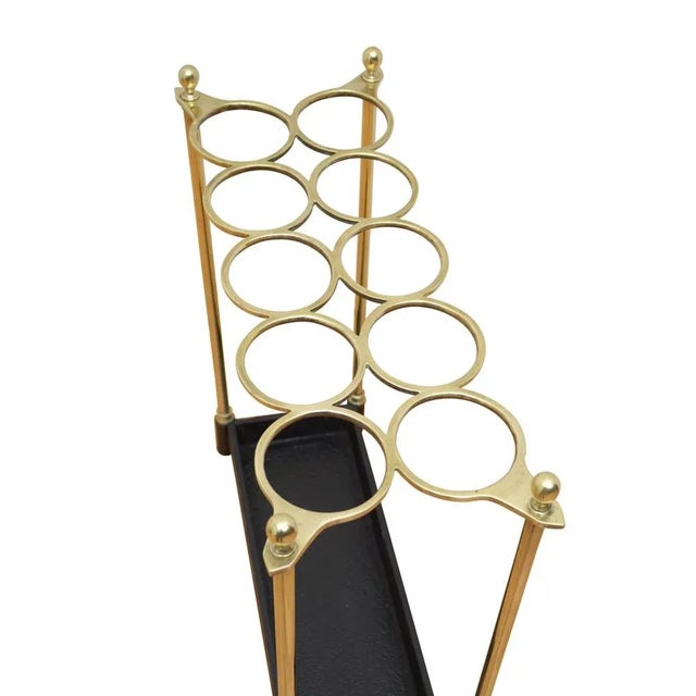 English Victorian Brass Umbrella Stand, 1890s For Sale - Image 6 of 8