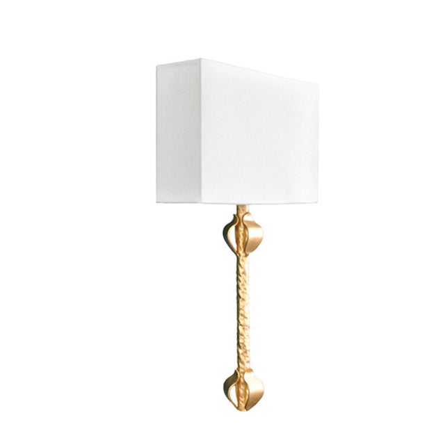 New special order item. Not vintage. The Linda Wall Sconce features a tole leaf design in perfect gold leaf or matte...