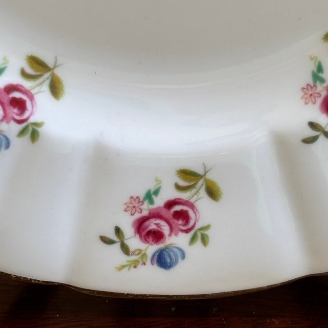 Ceramic Vintage English Bone China Decorative Dessert Plate For Sale - Image 7 of 12