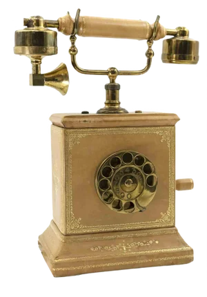 Vintage Brass Telephone, 1930s