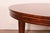 Wood Baker Furniture Style Federal Inlaid Mahogany Extension Dining Table With Six Leaves, Newly Refinished For Sale - Image 7 of 16