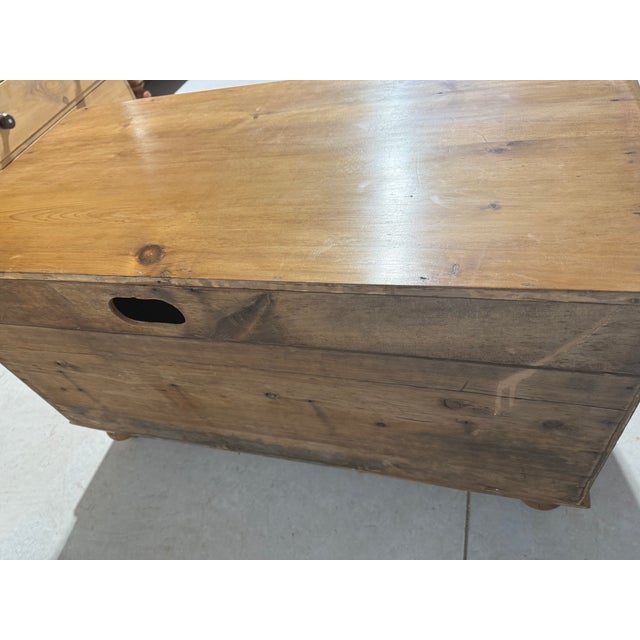 Antique Pine Low Cupboard From England For Sale - Image 18 of 18