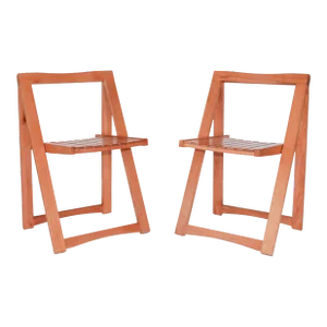 Folding Chairs by Aldo Jacober for Alberto Bazzani, 1960s - a Pair